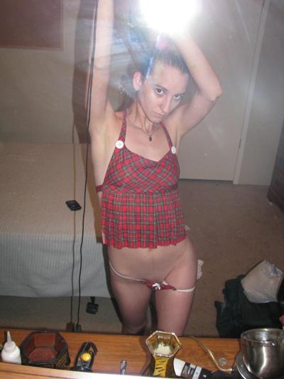 20P Dirty teen amateur Becky takes selfies of her ass, tits & pussy in the mirror