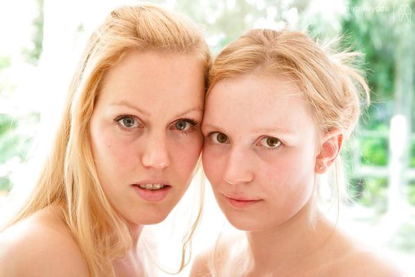 16P Young blond girls Misha and Noa make sweet lesbian love and lick clitoris