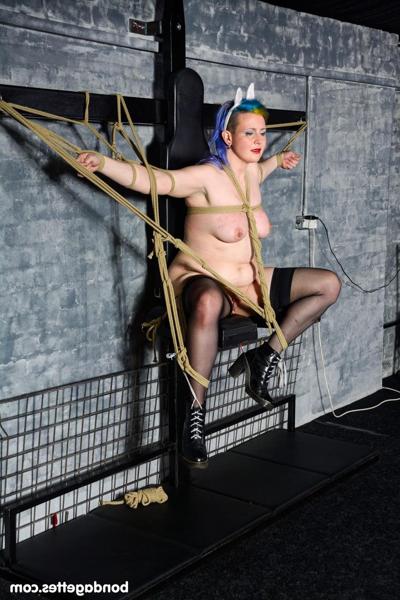 20P Chubby woman Bunny getting bound and humiliated by a cruel lezdom