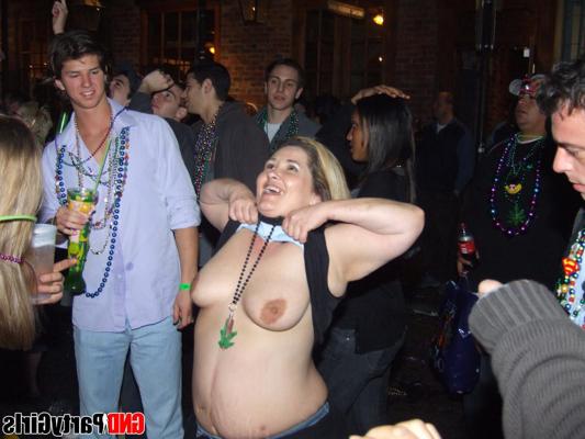 12P Drunk girls flash their tits to all that wish to have a good look
