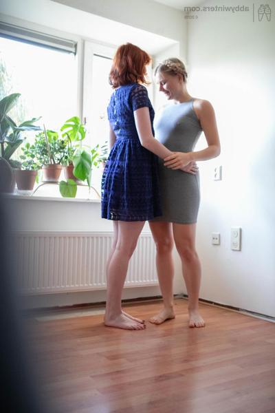 20P Amateur babes with round butts Elin and Maddie getting dressed together