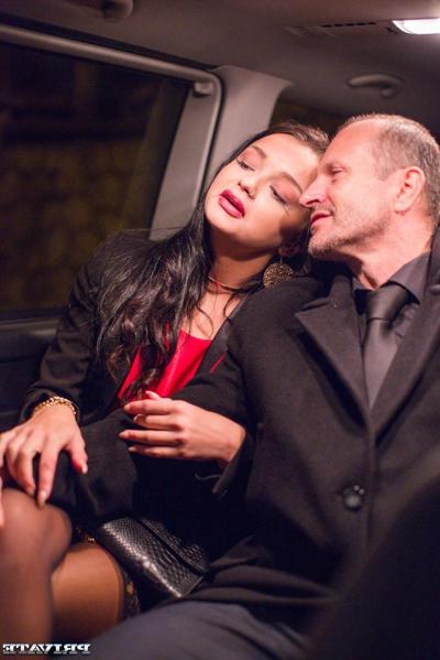 20P Ukrainian beauty in stockings Daphne Klyde getting double penetrated