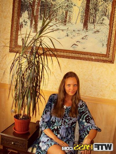 16P Petite amateur Katya models non nude during a homemade vacation tape