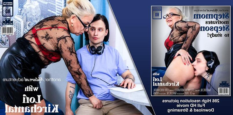 11P Blonde granny Lori Kirchantal has sex with her toy boy in stockings
