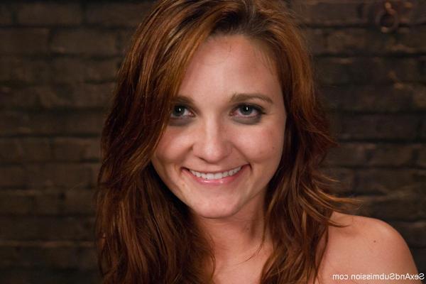 13P Bound brunette Kenzie Vaughn on her knees getting fucked doggystyle