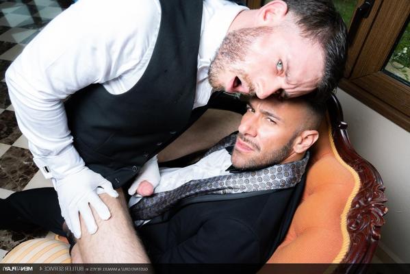 20P Hunky gay men in suits Manuel Reyes & Gustavo Cruz have hardcore anal sex