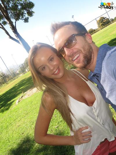 16P Gentle girl Alexis Adams boasts about her nice boobs to pro fucker