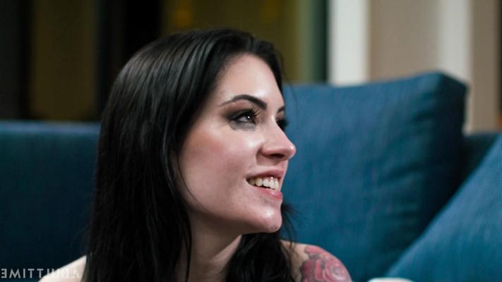 20P Pregnant Charlotte Sins watches her man fucking tattooed slut Anna de Ville