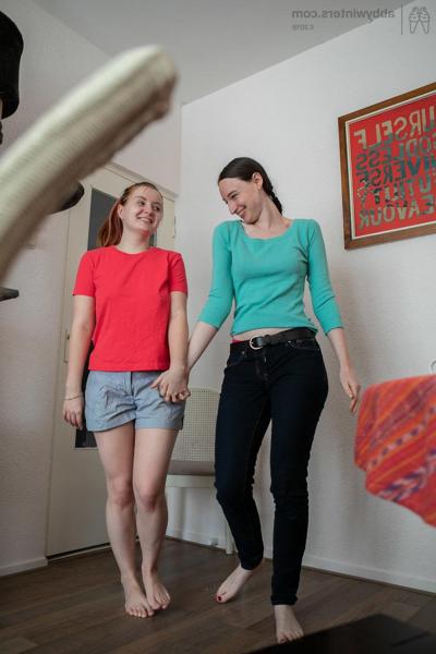 20P Playful dolls Galina & Zina B show off their bodies while getting dressed