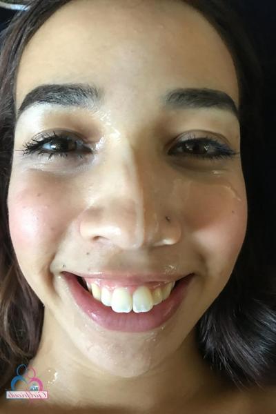 20P Sexy brunette babe Jackie Rogen shows her inviting trimmed pussy up close