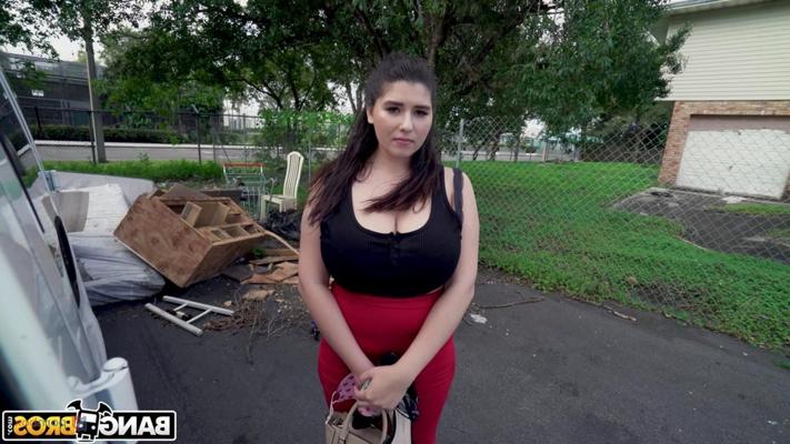 20P Horny nerd with big tits Laila Lust gets picked up and rammed in a van