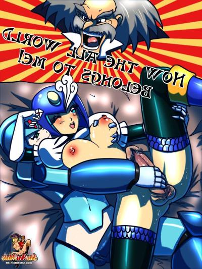 12P Anime Dr. Willy's busty shemale Splash Woman pegging MegaMan really hard