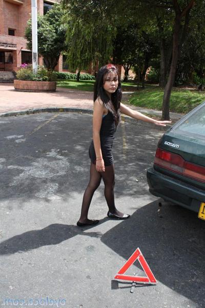 20P Erotic Spanish looker Adriana Vega does striptease to show tiny tits & ass