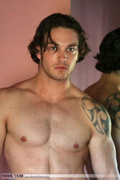 20P Long haired gay with a tattoo Clark Kent reveals his hot muscles & small dick