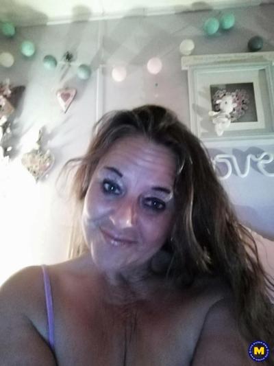 16P Older fatty masturbates on a sofa during candid action around her home