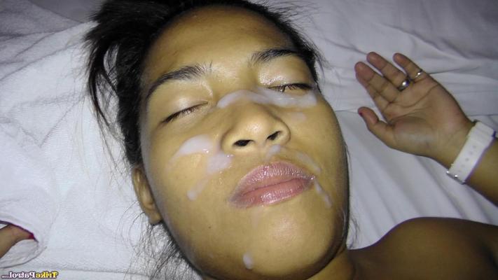 20P Cute Filipina girl Iday Driz gets a facial after a hardcore POV bang