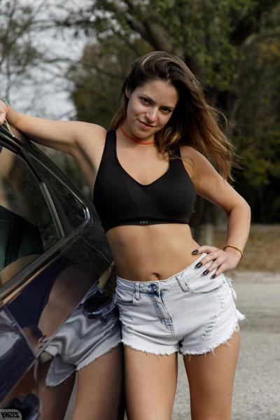 13P Amateur mom Chase Jenaro strips in public & shows her sexy nipples & booty
