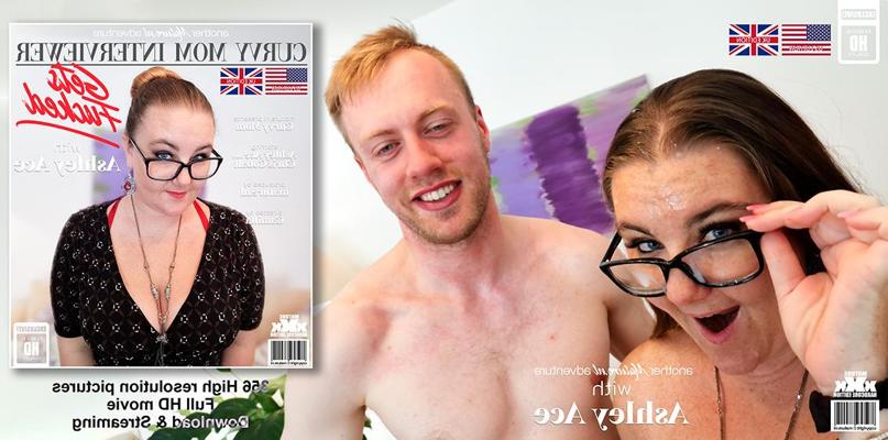 11P American housewife Ashely Ace seduces and fucks a young lad