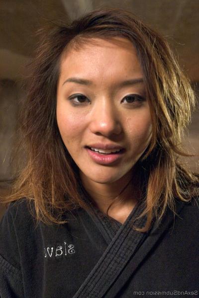 20P Little Asian teen Alina Li gets restrained & face fucked by her cruel teacher