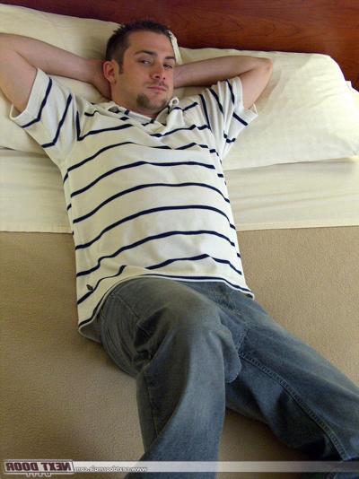 20P Naughty gay amateur Joey shows his dick and jacks it off in a solo