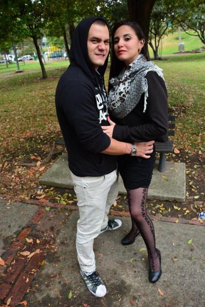 17P Long-haired brunette Latina in stockings gets picked up at the park by a perv