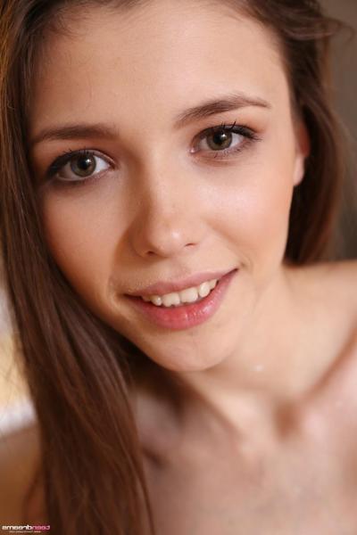 20P Breathtaking teen Mila Azul strips, shows her big tits & takes a bath in milk