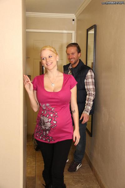 16P Pregnant blonde MILF Haley Cummings shows her sexy body with big tits
