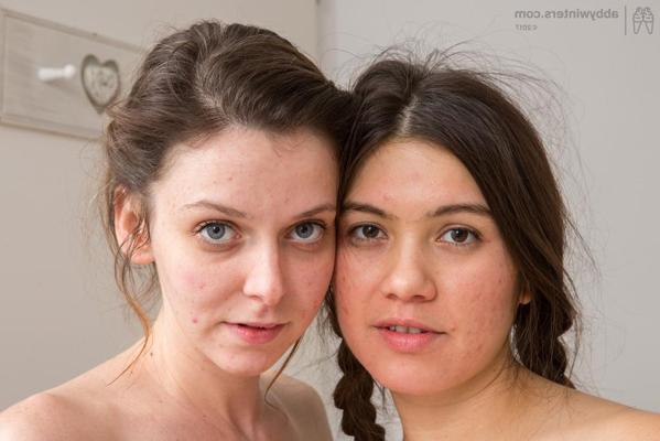 16P Lesbian amateur girlfriends Gala and Victoria please each other's hairy cunts