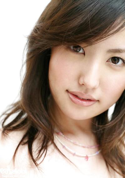 13P Hot asian babe Takako Kitahara uncovering her big tits and hairy pussy