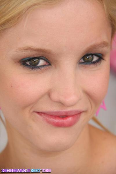 18P Petite 19 year old blonde Missy Mae shows her big natural tits and twat